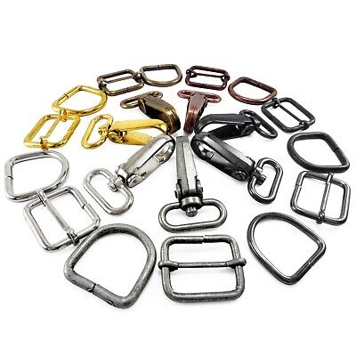 Bag Clasps Lobster And Strap Adjuster And D Rings 20 25 30 Mm Webbing • 174.37€