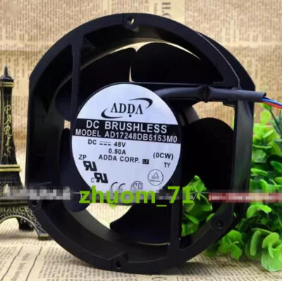 1PC ADDA AD17248DB5153M0 17248 DC48V 0.50A DC cabinet cooling fan - Image 1 of 4