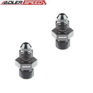 US 2PCS 4AN -4AN Male Flare To M12x 1.0 Straight Metric Aluminum Fitting Adapter - Picture 1 of 5