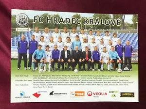 FC HRADEC KRALOVE-Mannschaftskarte-Tschechien-Vlastimil-Kobr-Kotal-AK - Bild 1 von 2
