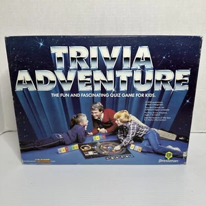 Complete Pressman Vintage 1983 Retro Trivia Adventure Board Game Open - Picture 1 of 7