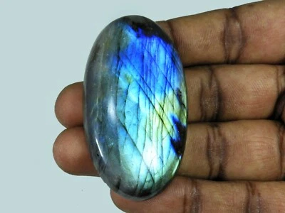 125 quilates forma ovalada multi llamativo labradorita natural cabujón de pie... - Imagen 1 de 3