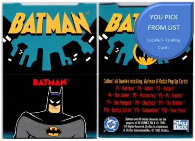 1995 Skybox The Adventure of Batman & Robin POP-UP cards - U-Pick From List - Image 1 of 2
