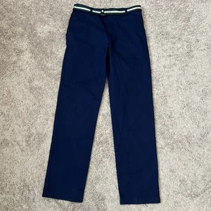 Polo Ralph Lauren Boys Prepster Chino Pants Stretch Navy Blue W/ Belt Sz 18 NWT - Picture 1 of 9