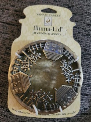 Yankee Candle Home Sweet Home Illuma-Tapa Tarro Vela Accesorio Para 22 y 14.5 OZ Foto 1 de 4