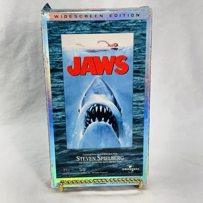 Jaws VHS Movie Widescreen Digitally Mastered Roy Schneider Robert Shaw 1998 - Image 1 of 4