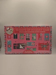 Christmas Holiday Set Of 12 Hair Accessories Advent Calendar Packed Party - Picture 1 of 2