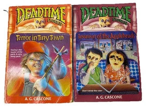 Deadtime Stories by A G Cascone #1 #2 Paperback Books Lot Young Adult Horror - Picture 1 of 4