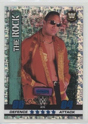 2017 Topps WWE Slam Attax 10th Edition Icon Holofoil The Rock #41 - Image 1 of 2