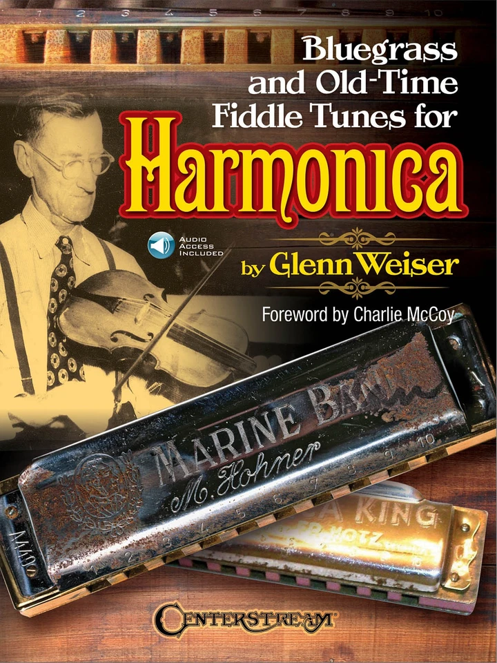 Bluegrass & Old-Time Fiddle Tunes for Harmonica Sheet Music Chords Book & Audio - Image 1 of 1