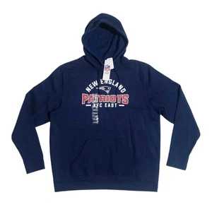 NFL New England Patriots AFC East Herren XL Fleece gefütterter Pullover Hoodie Neu mit Etikett - Bild 1 von 6