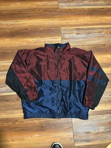 Vintage Y2K Reflective Full Zip Windbreaker Size Large - Picture 1 of 11