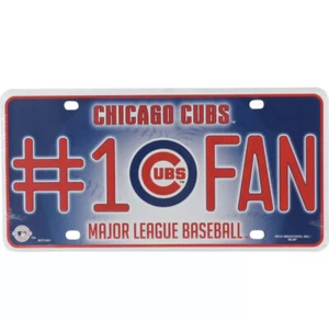 Chicago Cubs #1 Fan Car Auto License Plate Metal  MLB - Picture 1 of 1