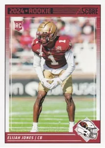 2024 Score Elijah Jones Arizona Cardinals Rookie Card #377 - Bild 1 von 2