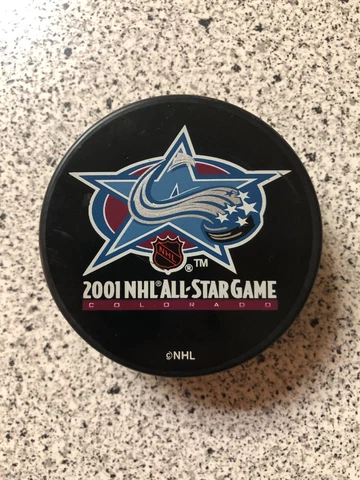 2001 Colorado Avalanche NHL Hockey All Star Game Practice Souvenir Puck - NEW Cover