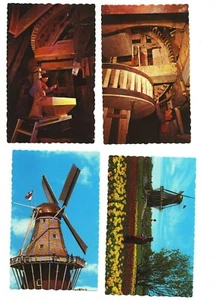 Holland MI Michigan Dutch Tourist Souvenir Postcards (6) Windmills Flowers - Picture 1 of 2