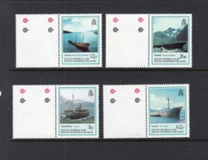 STH GEORIA & STH SANDWICH ISLANDS 1990 WRECKS SET VERY FINE MNH - Imagen 1 de 2