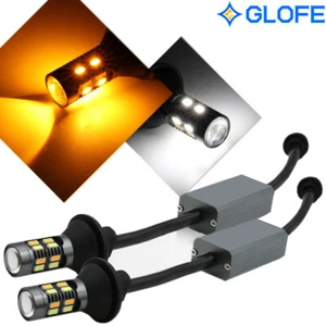 2 bombillas de giro/DRL LED de conmutación LED blanca ámbar blanco 3157/4114K sin errores - Imagen 1 de 12
