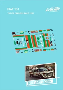 CALCAS FIAT 131 TOTITP ZANUSSI RACE 1982 - Imagen 1 de 1