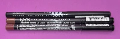 NYX Matte Lip Liner Pencil Suede Matte Lip Liner London Lot Black Whipped Caviar - Image 1 of 2