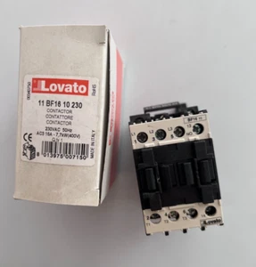 Contattore 230VAC 50Hz AC3 16A-7,7kW (400V)   LOVATO 11 BF16 10 230 - Imagen 1 de 2