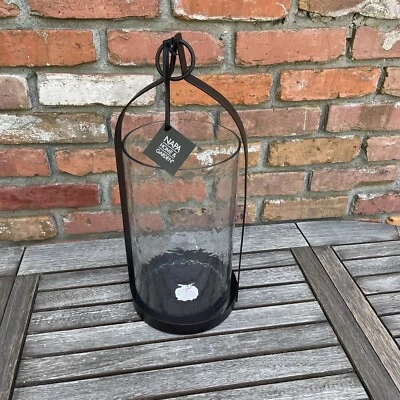 Napa дома и сада шпиль фонарь 18» железа кованое стекло без крючка RB228 NIB - Изображение 1 из 4