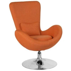 Flash Furniture Egg Chair in Orange - Picture 1 of 1