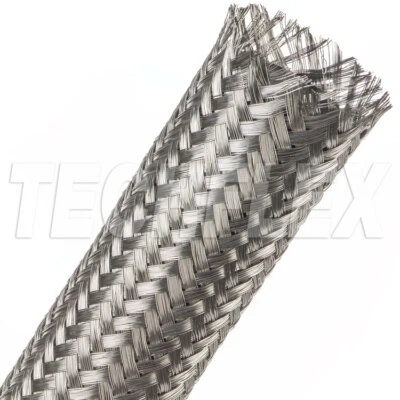 Guaina treccia Acciaio Inox protezione Tubi Olio Benzina AntiTaglio da 16 a 33mm - Immagine 1 di 4