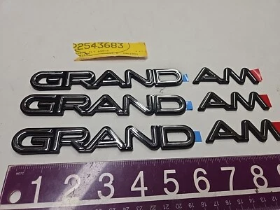 89 90 91 92 93 94 95 PONTIAC GRAND AM EMBLEMA TRASERO LATERAL INSIGNIA NUEVO OEM (1995) Foto 1 de 4