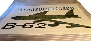Vintage Southern Terry Inc B-52 Bomber Stratofortress Beach Towel Made In USA - Picture 1 of 8