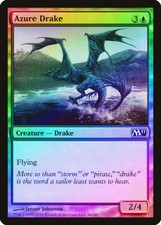 Azure Drake FOIL Magic 2011 / M11 NM Blue Common MAGIC GATHERING CARD ABUGames