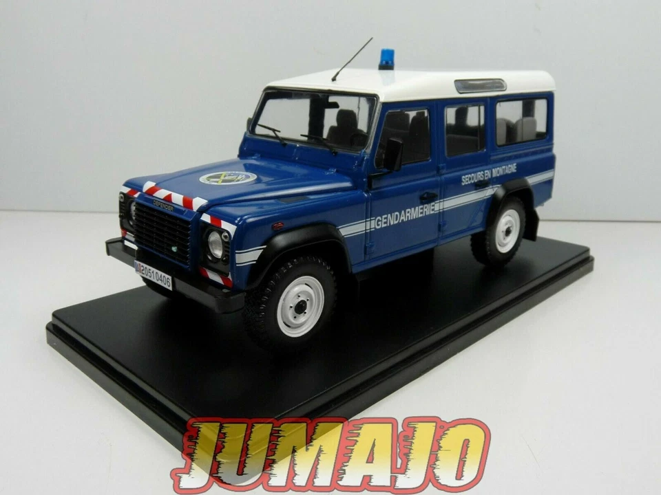 TES7 Voiture 1/24 Hachette Test GENDARMERIE LAND ROVER Defender 110 PGM 2005 - Photo 1/4