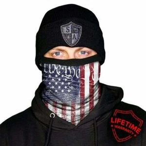 Máscara facial de lana SA WE THE PEOPLE armadura de sal escudo facial bandana - Imagen 1 de 5