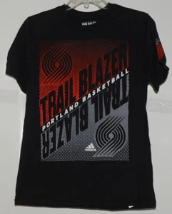 Camiseta Adidas NBA Portland Trail Blazers Negra Roja Juvenil Grande 14 16 - Imagen 1 de 7