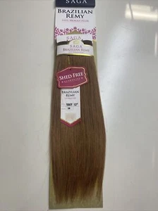 SAGA BRAZILIAN REMY 12"_#30_100% HUMAN HAIR_WEAVE STRAIGHT EXTENSION - Bild 1 von 3