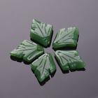 10pcs 25x18mm Maple Leaf Crystal Glass Loose Beads Top Drilled Pendants