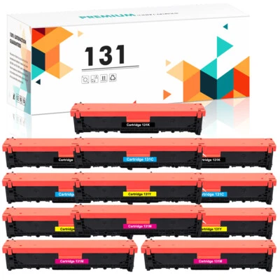 12x Color Toner Compatible With Canon 131 imageCLASS LBP7110CW MF8280CW MF624CW - Image 1 of 4