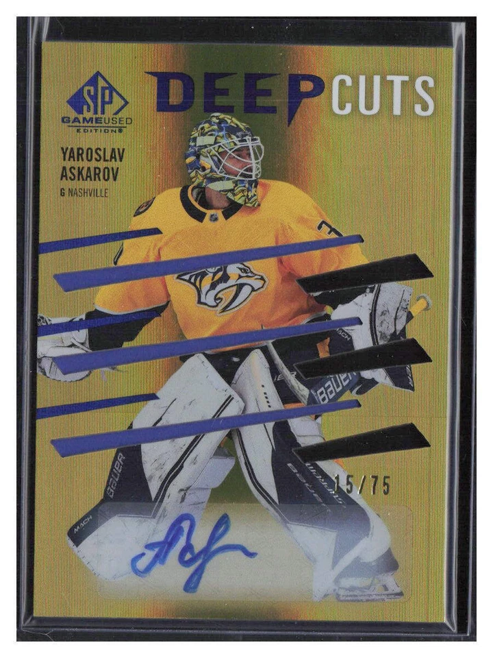 Yaroslav Askarov 2023-24 SP Game Used Deep Cuts Auto /75 #DC-27 - Image 1 of 2