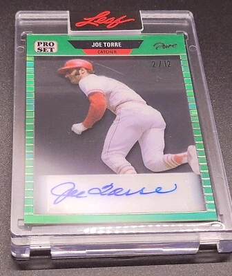 2023 Leaf Pro Set Pure Auto GREEN Joe Torre #2/12 - Image 1 of 3
