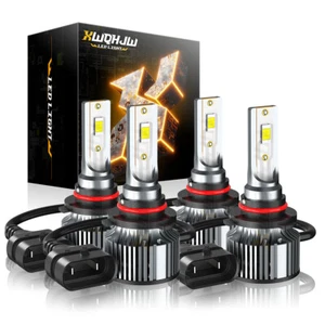 For Hyundai Sonata 2015-2019 4pcs 9005 LED Headlight High Low Beam Bulbs Kit - Picture 1 of 11