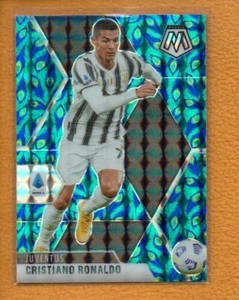 Cristiano Ronaldo 2020-21 Panini Mosaic Serie A SC Choice Peacock Prizm #59 SP - Picture 1 of 2