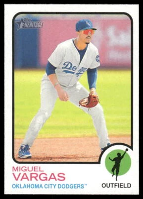 2022 Topps Heritage Minor League Miguel Vargas 196 - Image 1 of 2