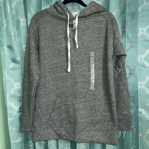UNDERCOVER Felpa con cappuccio rosa Victoria Secret. Taglia Xs nuova con etichette Grigio con impronta mimetica