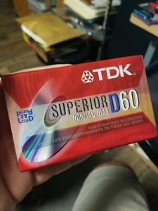 TDK D60 High Output Superior Normal Bias leere Audiokassette Band - Bild 1 von 3