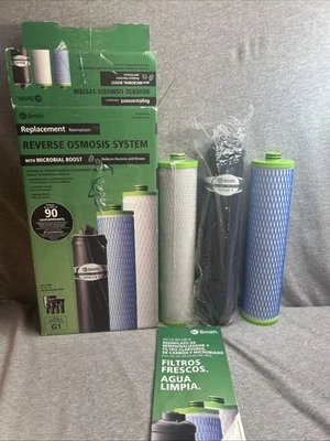 AO SMITH REVERSE OSMOSIS SYSTEM REPLACEMENT FILTER SET 960790 AO-US-RO-MB-R- OB - Image 1 of 4