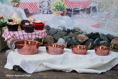 COPOS MEDIDORES DE COBRE FOLHAGEM ANTHROPOLOGIE (4) -NOVO NA CAIXA - ADICIONE UMA PITADA DE CLASSE! - Imagem 1 de 4