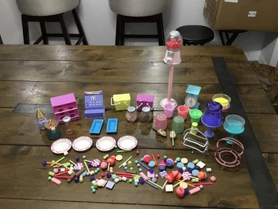 Lote de accesorios de caramelo GG Glitter Girls Battat AG Sweet Shop máquina Gumball Difícil de encontrar Foto 1 de 4