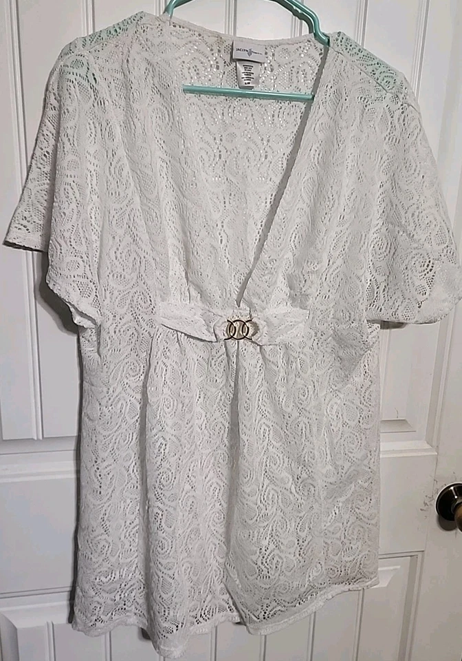 Funda de traje de baño Jaclyn Smith blanca XL Foto 1 de 4