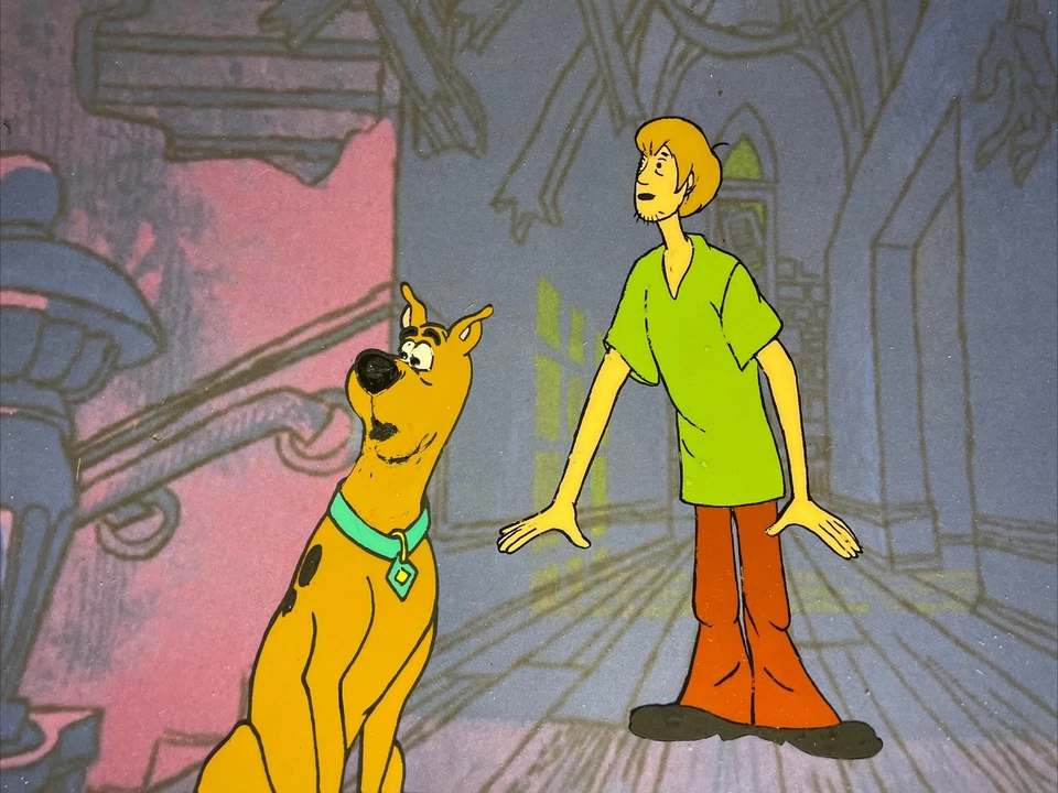 SCOOBY-DOO animation cel 1972 Vintage Cartoons Production Art HANNA-BARBERA  I2 - Image 1 of 4