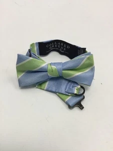 Collard Greens SIZE OSFM Blue Green Stripe Boy's Necktie/Bowtie - Picture 1 of 1